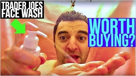 Trader Joes face wash review