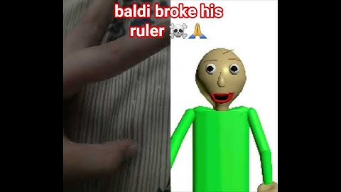 baldi broke his ruler ☠😭😭 #animation #funny #memes