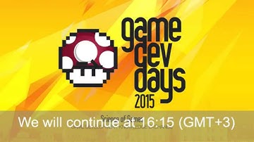 GameDev Days - Learning Games Track (day 1)