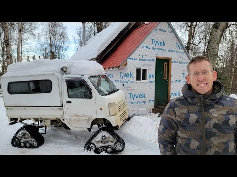 Camping at Abandoned Alaskan Homestead with Modified Off-Road Kei
