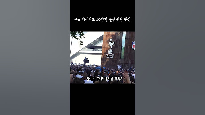 토트넘 우승 퍼레이드에 22만명 몰린 런던 현장
