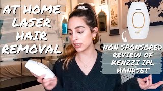 KENZZI AT HOME LASER HAIR REMOVAL | DOES THIS WORK? (NON SPONSORED REVIEW + TUTORIAL)