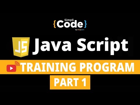 🔥JavaScript Training Program - Part 1 | JavaScript for Beginners | JavaScript Course | Simplicode
