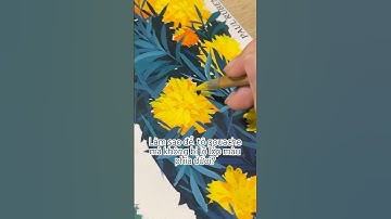 Làm sao để tô màu gouache mà không bị lộ lớp màu phía dưới? #paintingtechniques #howôtpaint