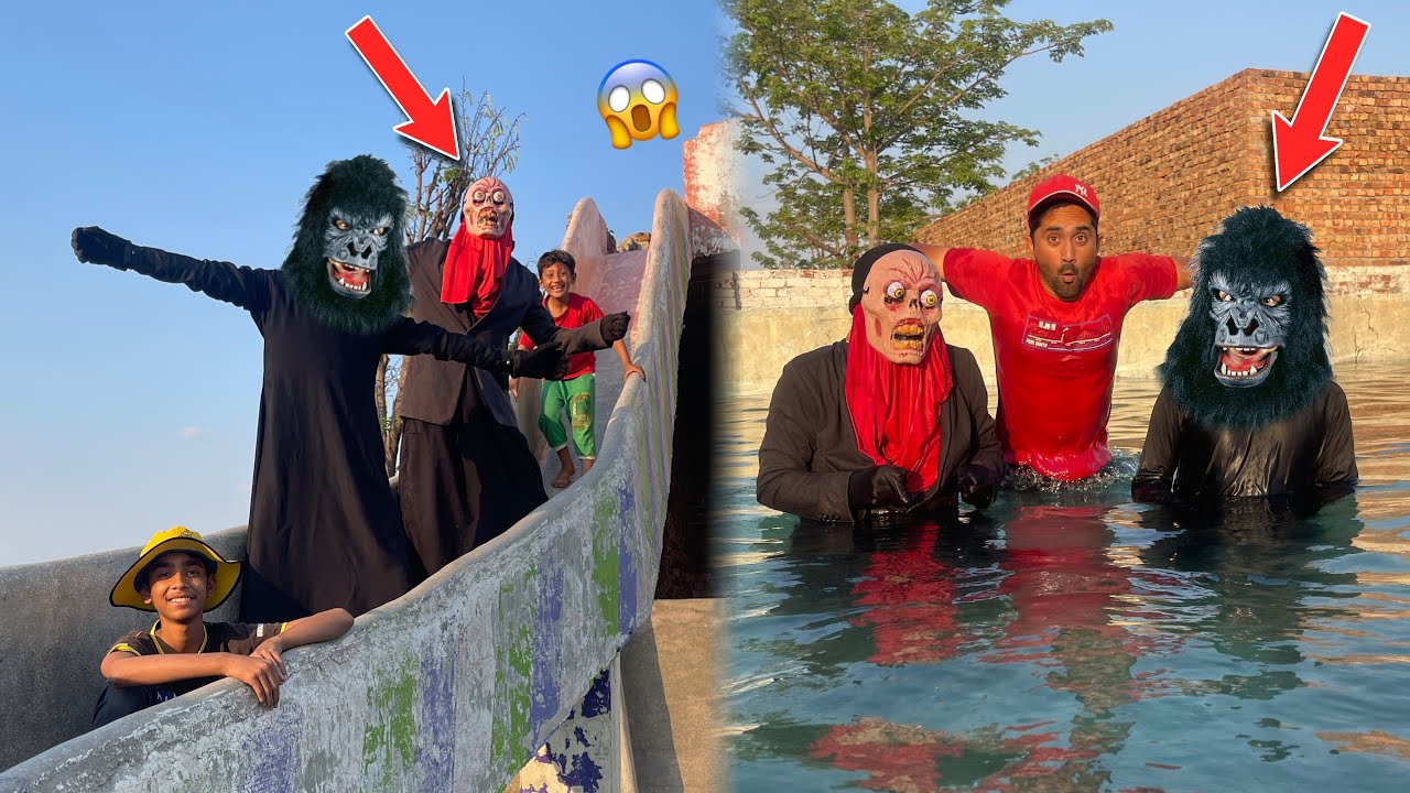 Zombie Or Gorilla Ko Pool Mein Le Gaye😱Dono Ne Bohat Enjoy Kiya😍