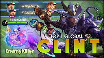 Savage Everywhere! Perfect Penetrates Bullet by EnemyKiller Top 1 Global Clint - Mobile Legends