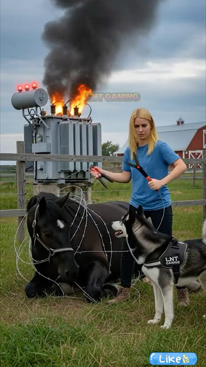 INCREDIBLE REFLEXES: Fearless Dog Alerts Woman to Save a Horse Seconds Before Disaster!