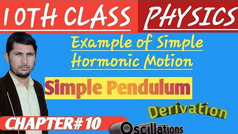 Simple Pendulum execute Simple Hormonic Motion. CH#10. Oscillations. Physics-10th @ShahSaibAcademy