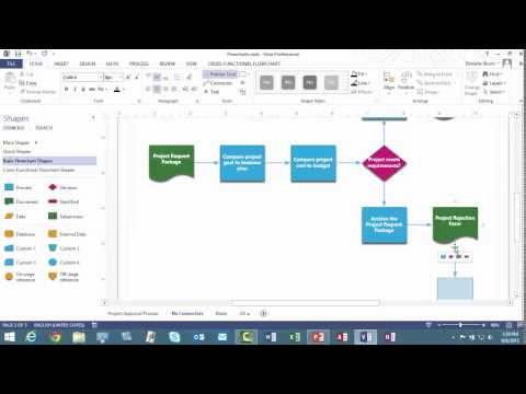 Using AutoConnect in Visio 2010 or 2013