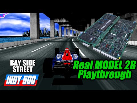 SEGA INDY 500 Real MODEL 2 B CRX BAY SIDE STREET 