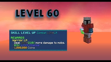 FINALLY HITTING COMBAT 60!!! (Hypixel Skyblock)