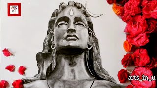Adiyogi Lord Shiva Artwork/MahaShivRatri 2021/Art Drawing video/Om Namah Shivay/arts_in_u screenshot 5
