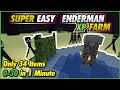 Minecraft Enderman Farm | 1 HIT - EASY - SAFE - FAST XP