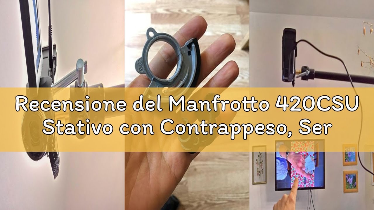 Recensione del Manfrotto 420CSU Stativo con Contrappeso, Serie Boom, 4 Sezioni in Acciaio e Allumini