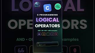 Information Logical Operators in C | && || ! (AND, OR, NOT) with Examples #shorts #coding #programming Guide