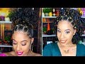 Two Natural Hairstyles On stretched Hair