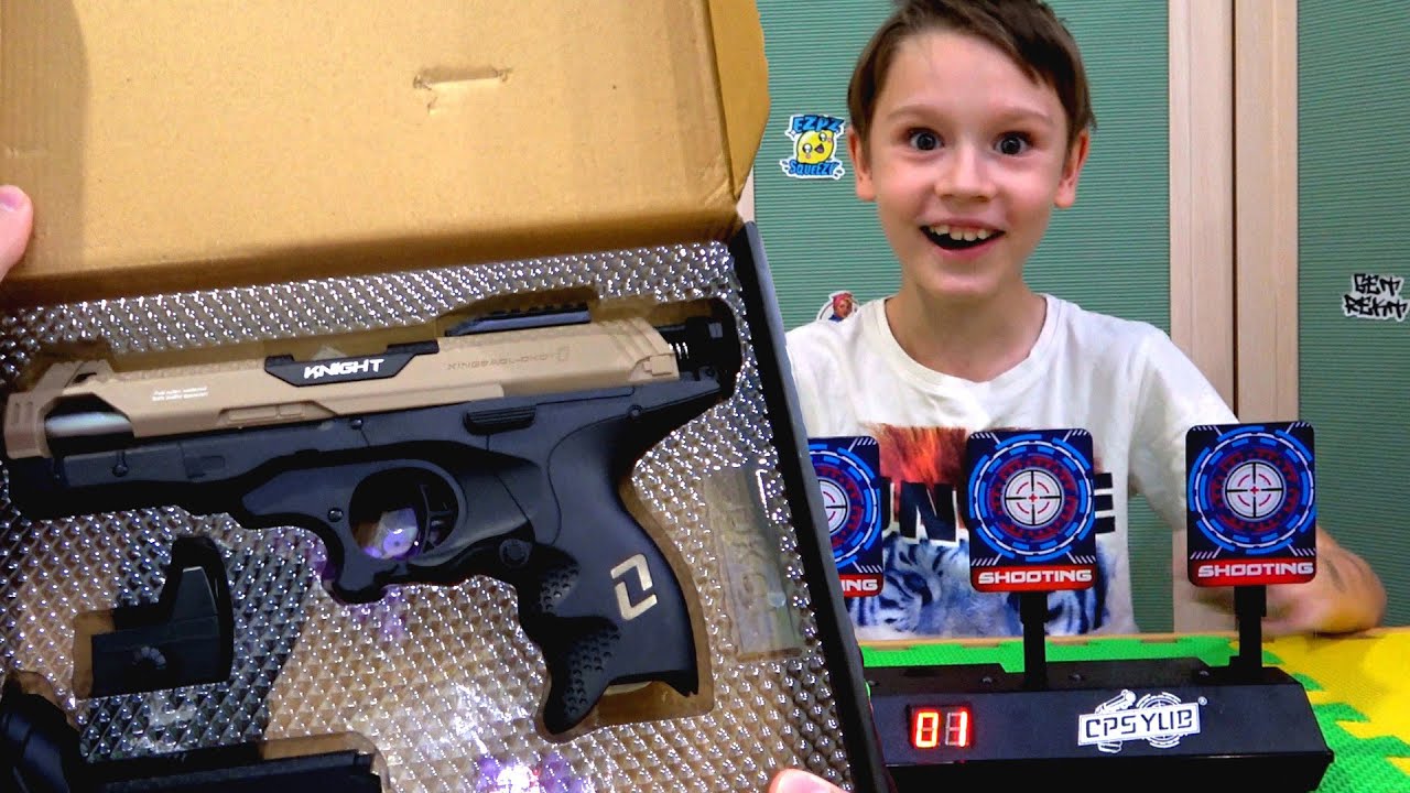 Игрушечный пистолет - детское оружие для детей - игрушки для мальчиков
