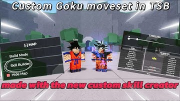 I made a custom Goku + Ultra Instinct Moveset with the new custom skill creator in TSB