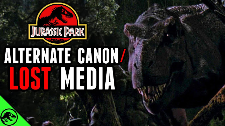JURASSIC PARK: Alternate Canon and Lost Media (1 Hour)