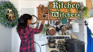 Cottage Witch Kitchen Vlog 🌿 Harvesting, Foraging, Cooking, Filling My Magical Pantry & Apothecary 🍲