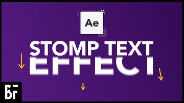Stomp Text Animation - Adobe After Effects Tutorial