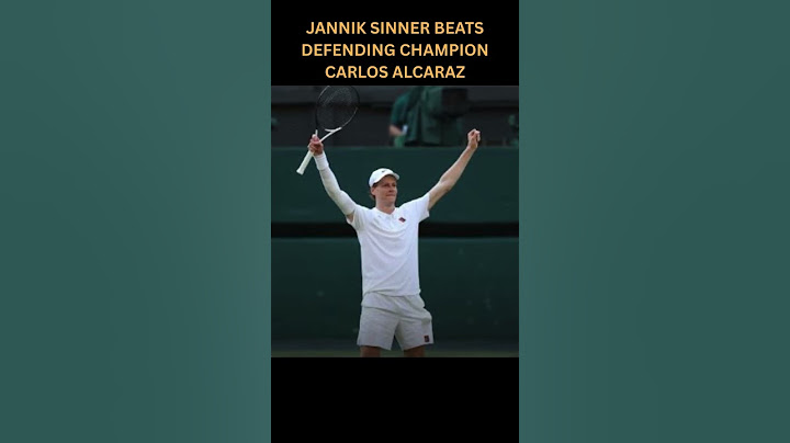 Sinner Wins First Wimbledon Title, beating defending champion Carlos Alcaraz #jannik #rtennis #us