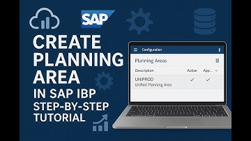 Creating Planning Area in SAP IBP