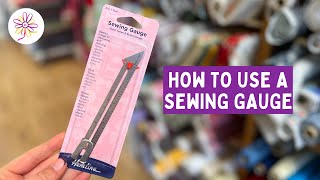 Hemline Sewing Knitting and Seam Gauge 