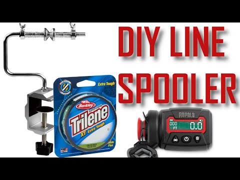 DIY Line Spooler for Fishing Reels!!! (Line Spool Counter) 