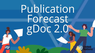 Publication forecast in gDoc 2 0