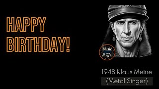 KLAUS MEINE Born on May 25 I Rock you like a hurricane 🎶Scorpions ✨👍