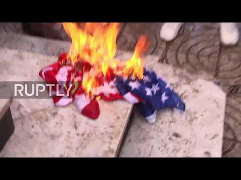 State of Palestine: US, Israel flags set ablaze over Jerusalem move