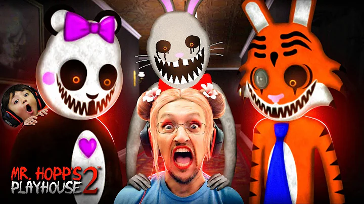 Fluffy Bunny Scary!!  Mr. HOPPS Playhouse 2 is TER...