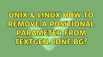 Unix & Linux: How to remove a positional parameter from $@? (2 Solutions!!)