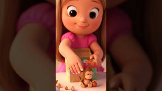 Cute Monkey ASMR Cutting 🐵✨ | Candy Surprise Inside#cute#shorts