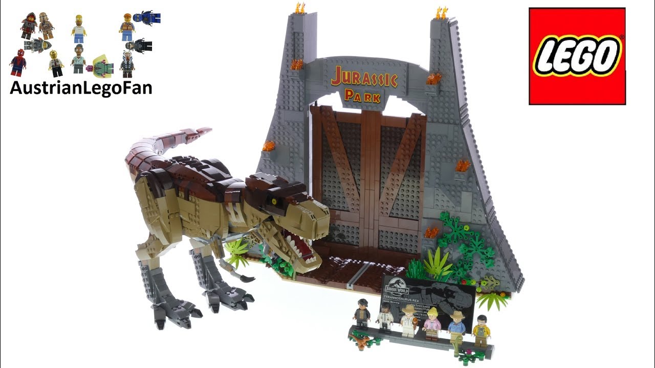 Kommerciel Sammenbrud slogan Lego Jurassic World 75936 Jurassic Park: T. rex Rampage Speed Build -  YouTube