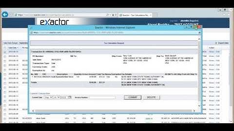 Exactor Microsoft Dynamics AX POS Sales Tax Service Usage
