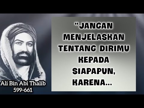 Kata-kata Mutiara Ali Bin Abi Thalib untuk teladan di kehidupan