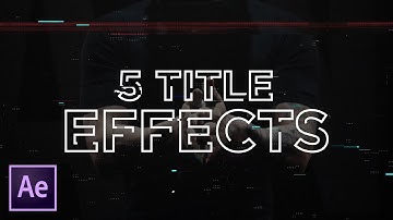 5 Quick Text Effects in After Effects | Tutorial (Video Text, Glitch, Stroke, Liquid)