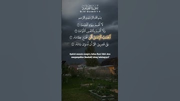 قراءة تريح القلب وتهدأ الأعصاب سورة القيامة   #القرآن_الكريم #اكسبلور  #holyquran #دويتو #القرآن