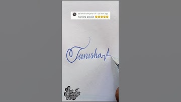 Stylish Name | Tanisha | Stylish Signature | Calligraphy Signature