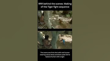 RRR movie behind the scenes Making of the Tiger fight Sequence #RRR #rrrmoviefacts #behindthescenes
