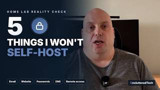 5 Things I Don't Self-Host in My Homelab (And Why)