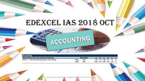 Financial Statements of Sole Trader: 2018 October IAL