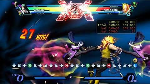 [UMvC3] Morrigan full screen Astral Vision/Psionic Blaster combo (4 bar start, 1,000,000+ damage)