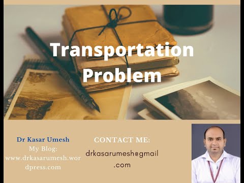 Transportation Problem , North West Corner Method  for Initial feasible Solution in decision science