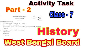 Model Activity Task History Class - 7 Part - 2 #wbbse || West  Bengal Board || V V M Education