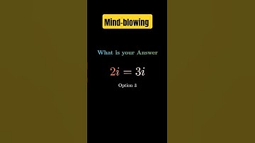 Mind-blowing Question in Complex Numbers #maths