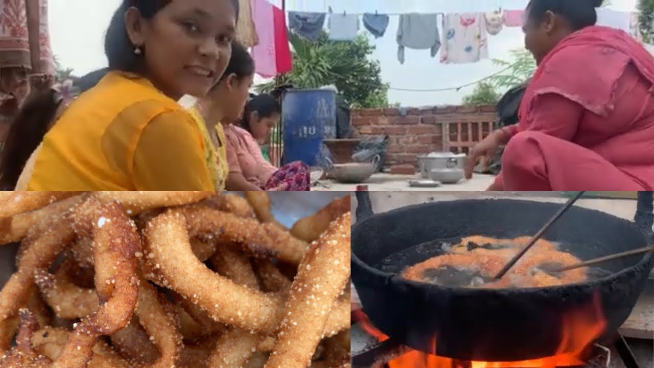 Amazing bulk sel roti and puri cooking in outdoor || outdoor cooking 🍳 ...