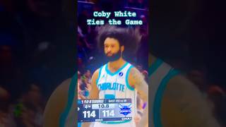 Coby White is SPECTACULAR as he TIES the game and FORCES OT #nba